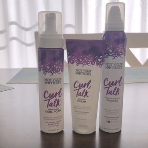 Not Your Mothers Curl Talk Mouse, Defining Cream and Refreshing Foam